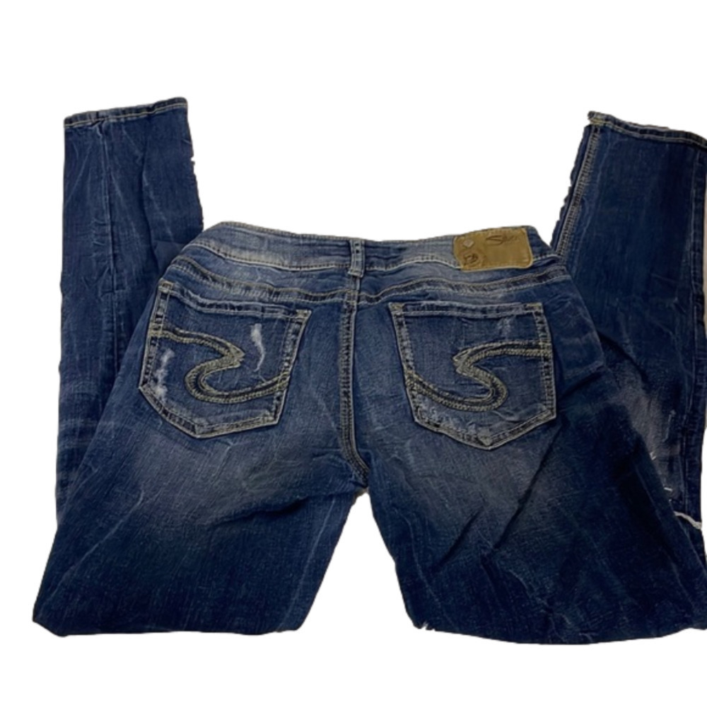 SILVER women’s ripped skinny jeans. Size 27/31